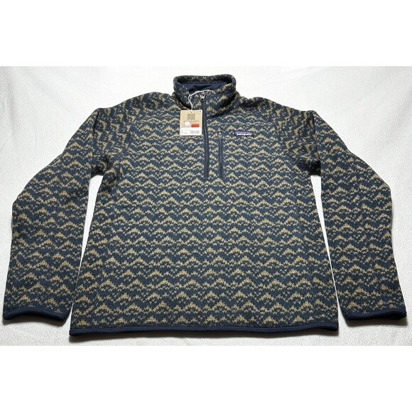 Patagonia Better Sweater 1/4 Zip Mountain Peak New Navy Men's Size Small NWT